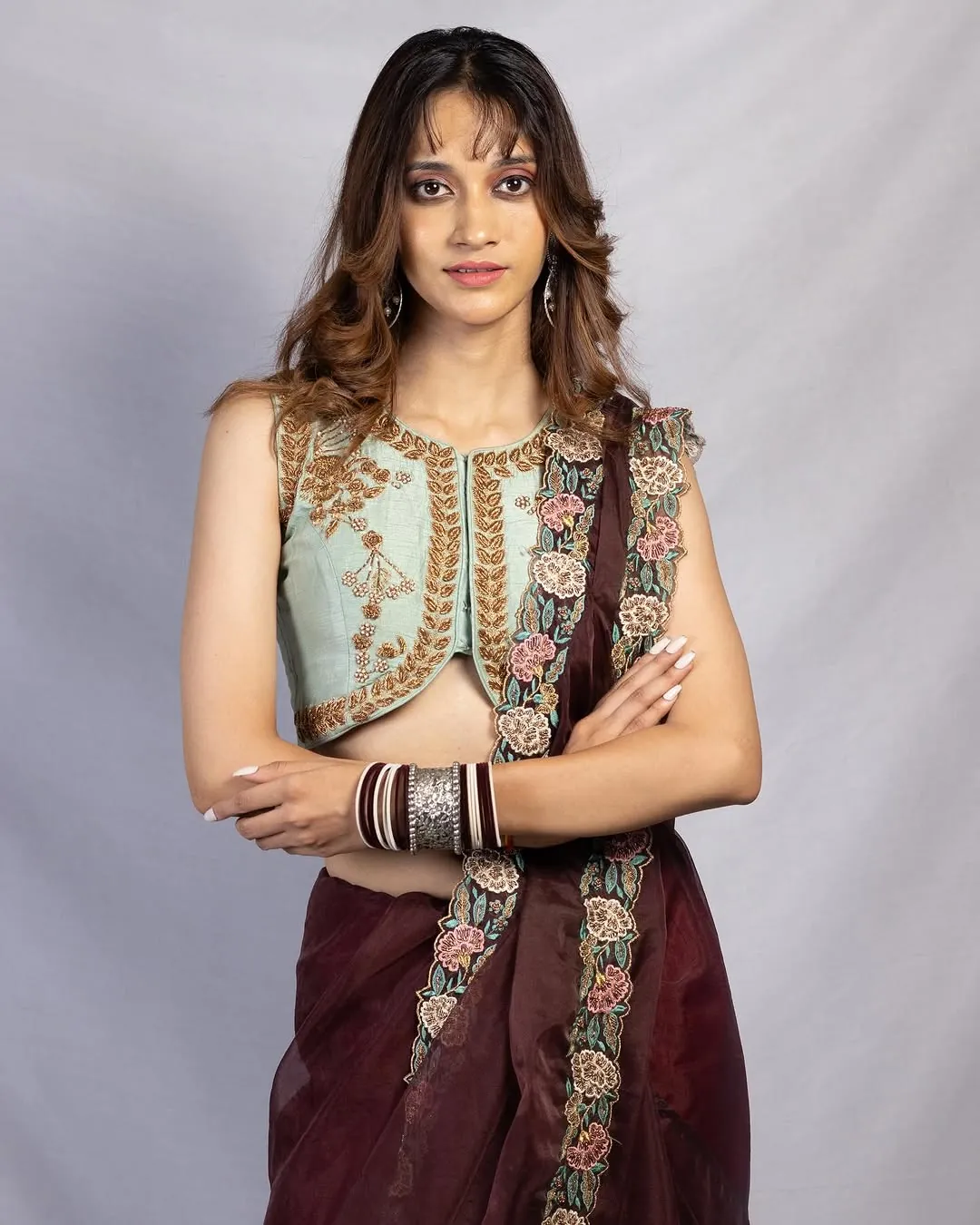 Beige Noor Saree