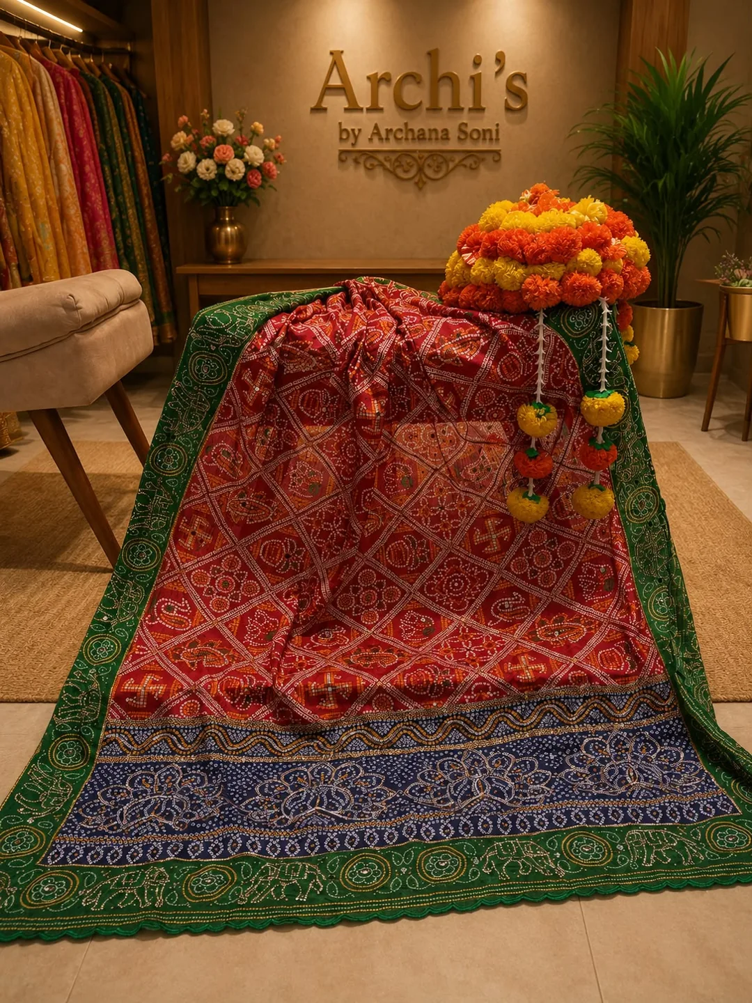 Gharchola Heritage Dupatta — Dupatta by Aarchi's by Archana Soni