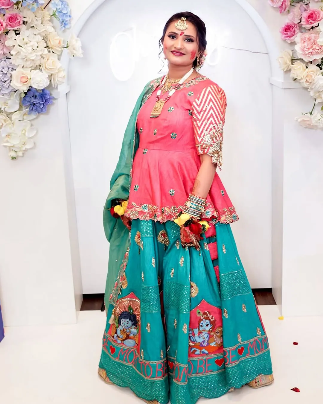 Motherhood Baby-Shower Ensemble — Baby Shower & Maternity by Aarchi's by Archana Soni