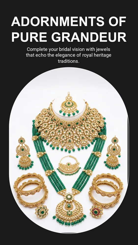 Adornments of pure grandeur — bridal jewellery styling to complete the look