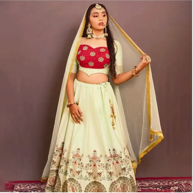 Pastel Dreams D-Day Lehenga — Bridal Lehenga by Aarchi's by Archana Soni