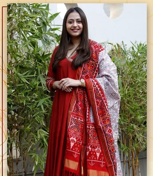Scarlet Soirée Ensemble — Ethnic & Festive Wear by Aarchi's by Archana Soni